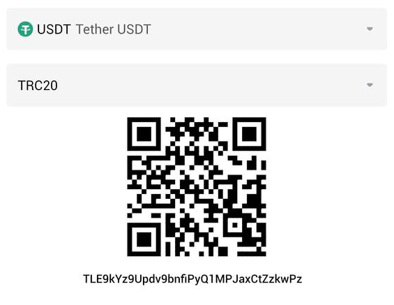 QR-код гаманця USDT